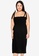 Cotton On black Plus Size Shirred Samantha Midi Dress FF363AA7BDF853GS_1