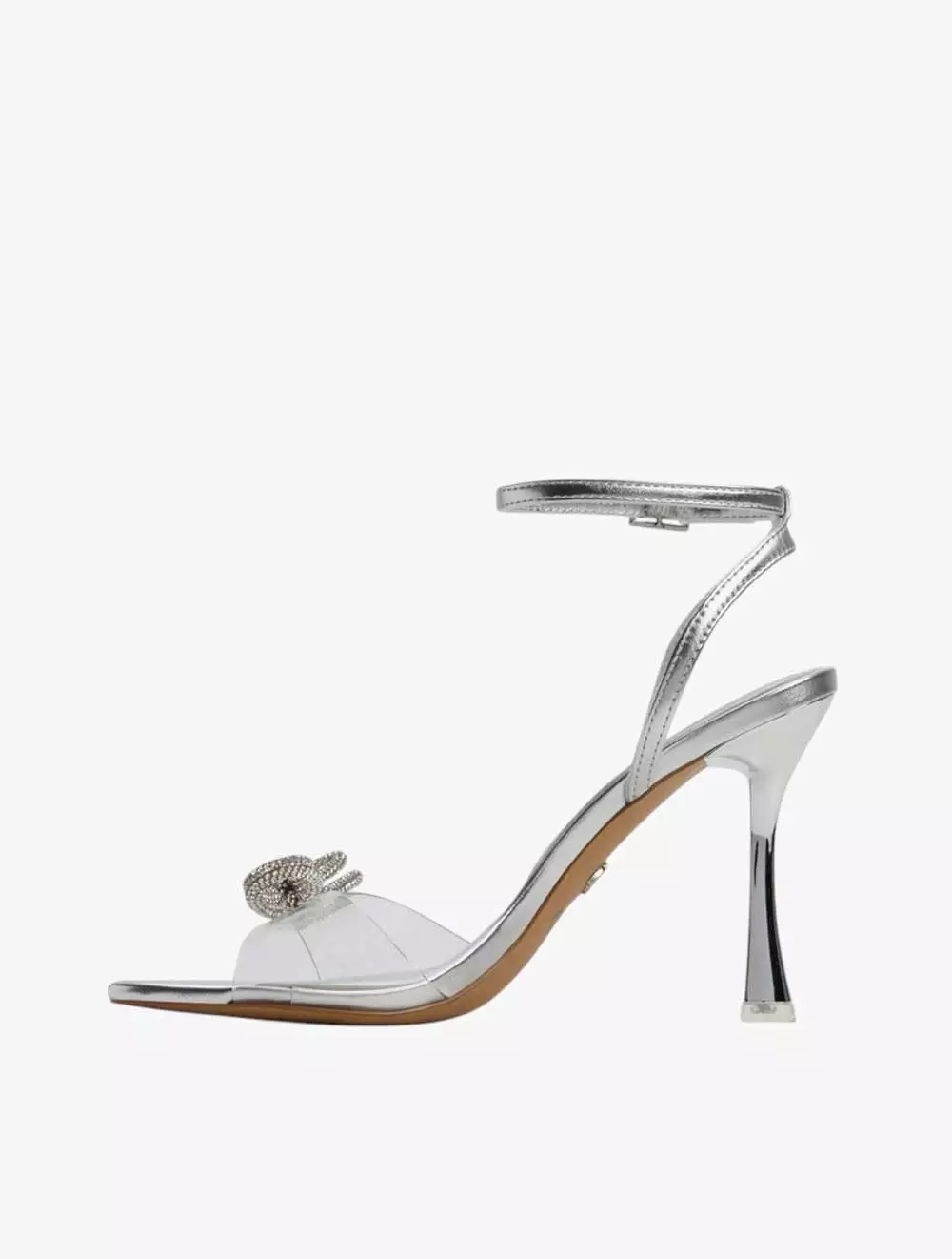 ALDO OZLEY HEELED SANDALS - SILVER