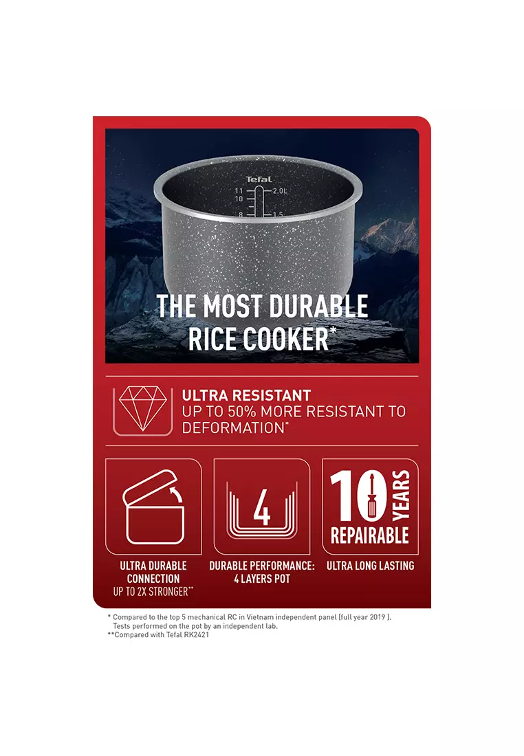 Buy Tefal Tefal Everforce Mechanical Rice Cooker 2L 11 Cups Capacity