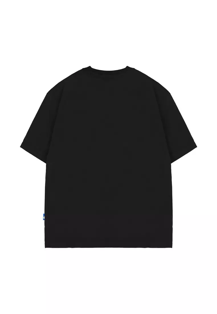 Moutley Men's T-Shirt Short Sleeve Oversized Fit Cotton 20s Stain OL-080425