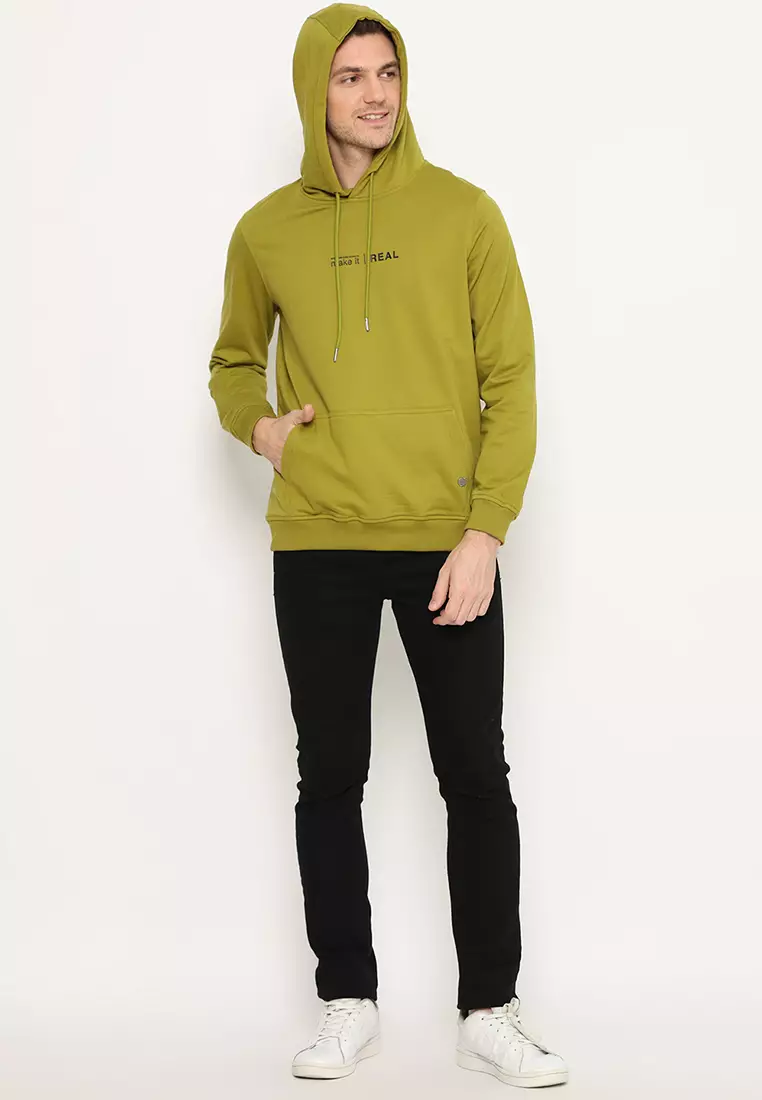 Sweat Shirt L/S Hijau Tkd "Make It Real"