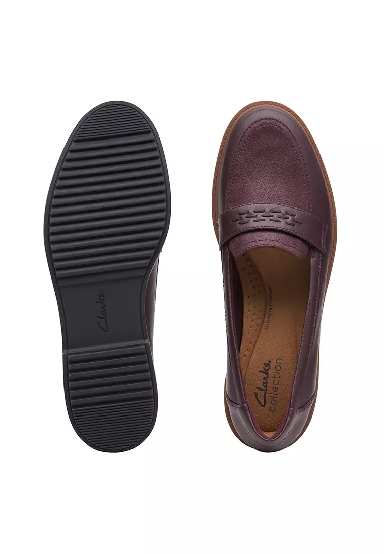 Buy Clarks Raisie Jump Loafer Burgundy 2024 Online ZALORA