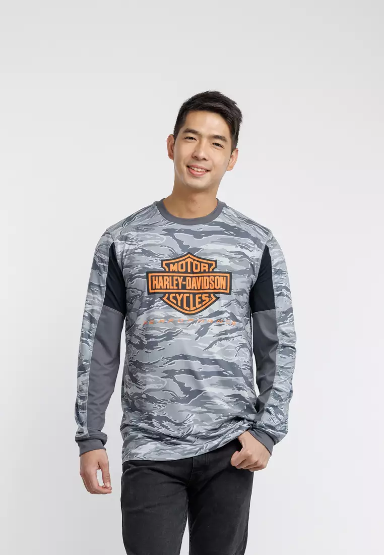 Harley-Davidson® Harley-Davidson® Men's Factory Performance Long Sleeve Camo Tee