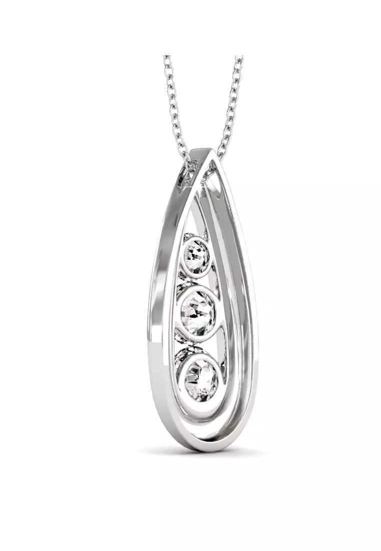 Teardrop Pendant - Kalung Crystal Swarovski by Her Jewellery