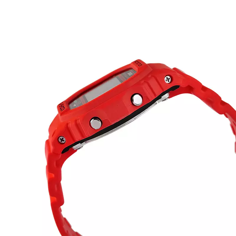 Jam Tangan Pria Casio G-Shock DW-5600EP-4DR Energy Pack Series Digital Dial Red Resin Band