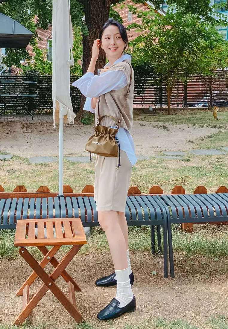 CHARRON + KONY SET Nylon Crossbody Bag Olive Khaki