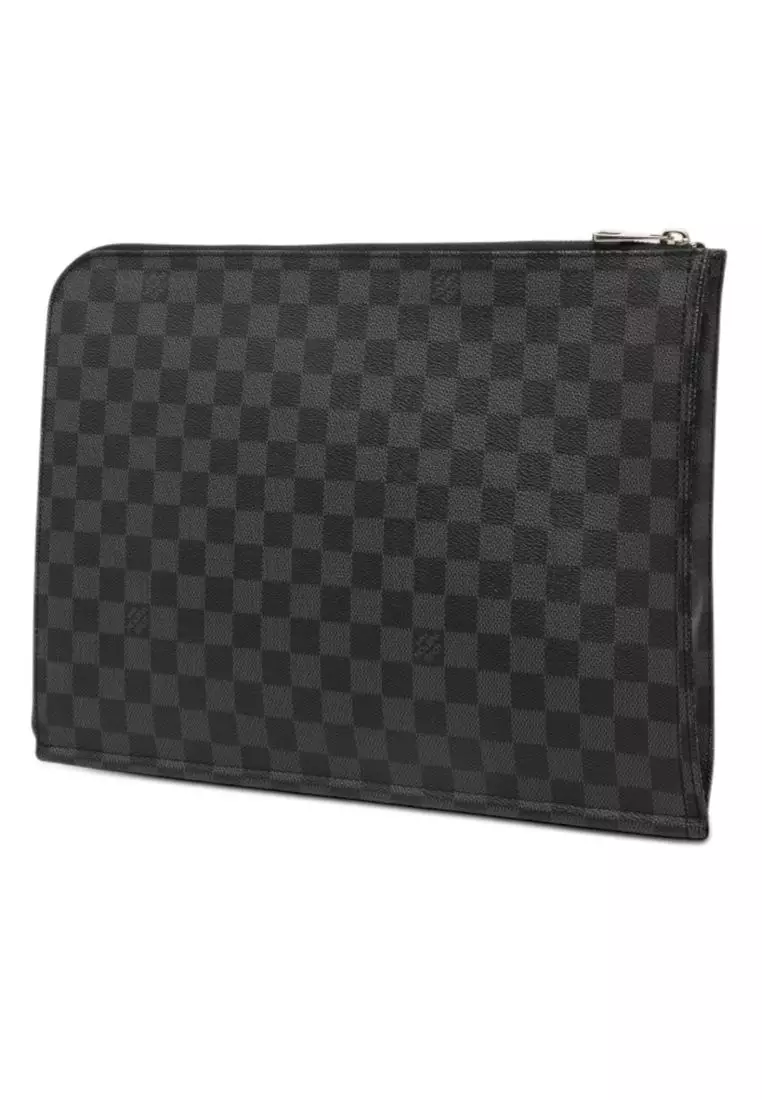 Pre-Loved Louis Vuitton Damier Graphite Poche Documents Portfolio