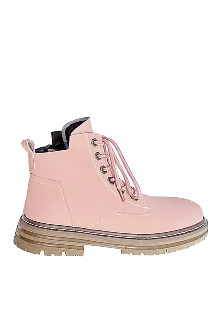 Discount on Twenty Eight Shoes  shoes - SKU: VANSA Cow Leather Lace Up Platform Martin Boots VSW-B2152