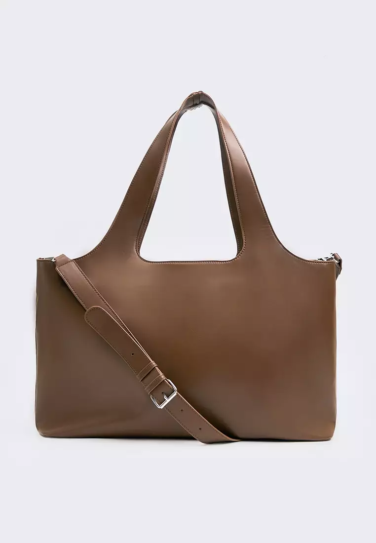 Pu  Customizable Work Bag with Zip Closure