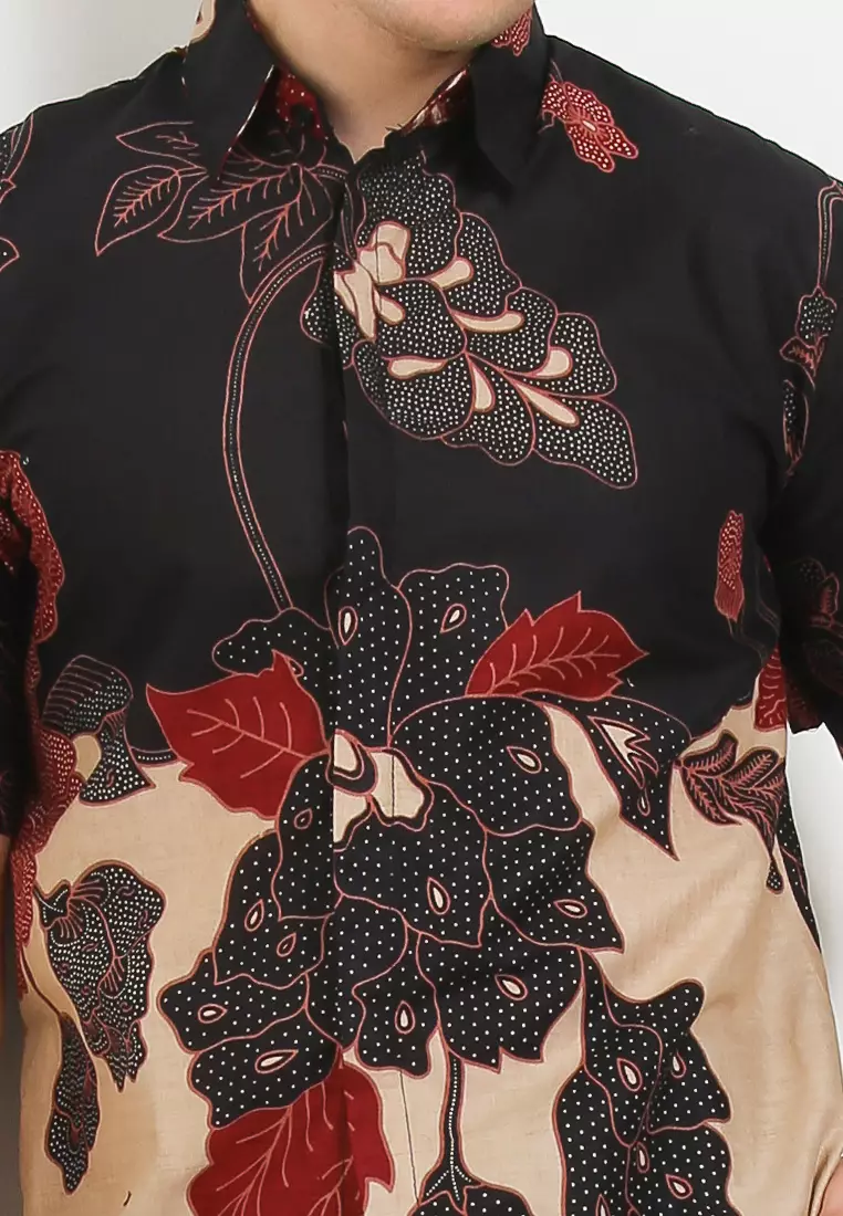 Pradipta Kemeja Batik Exclusive Premium Pria Casual Modern Lengan Pendek