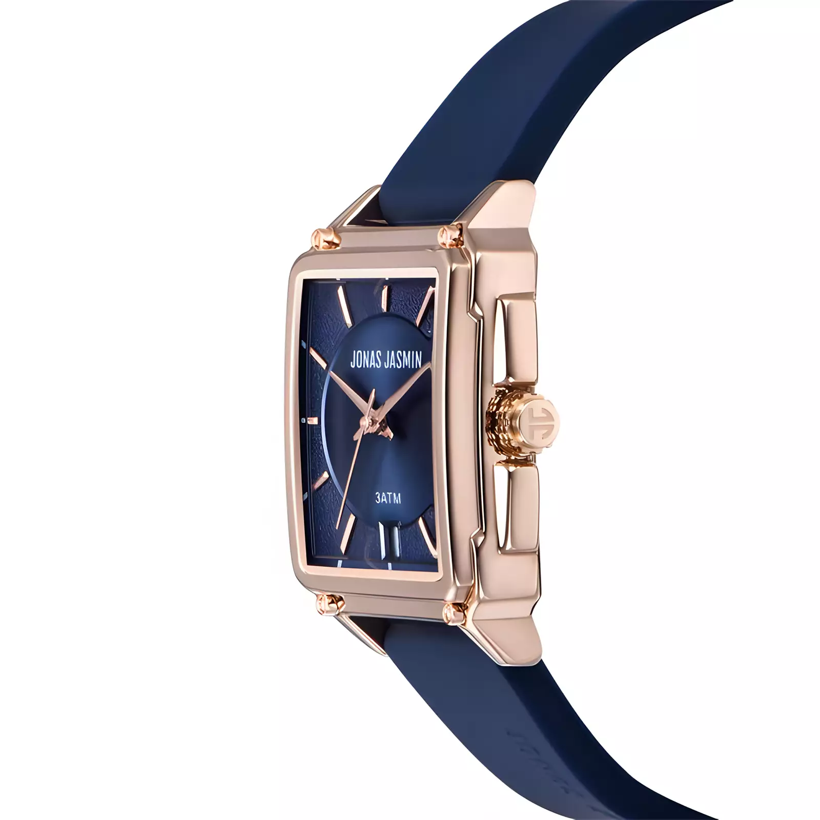 Jonas Jasmin - Jam Tangan Analog Wanita - Blue - Rubber Strap - JJ-2292L-BL