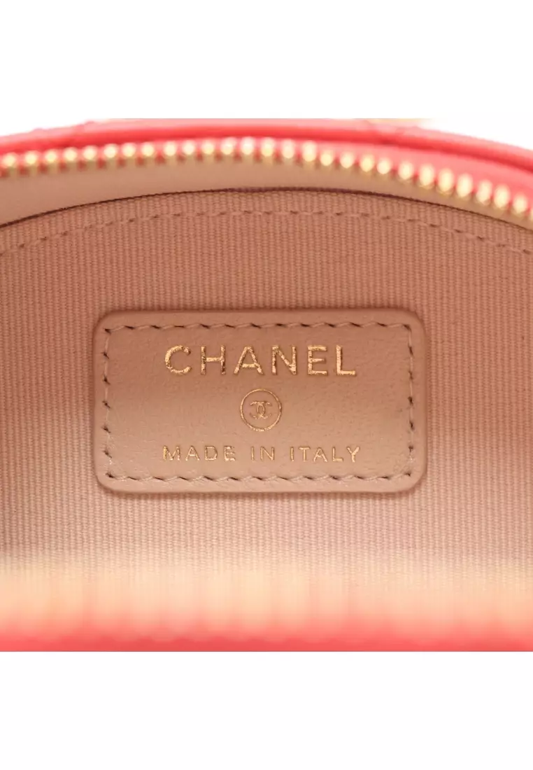 Pre-Loved Chanel matelasse chain shoulder bag lambskin pink gold hardware 2WAY