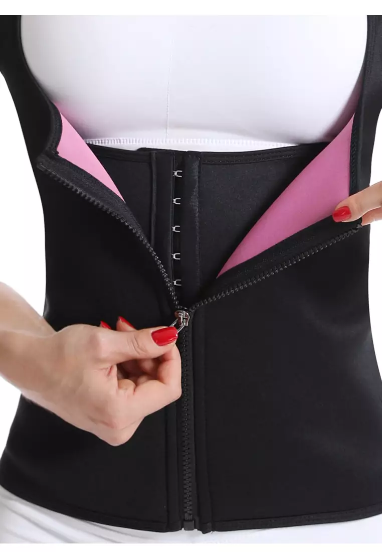 Women's Breathable Tummy Control Corset Hook & Loop Waist Trainer & Compression Girdle Belt Cincher