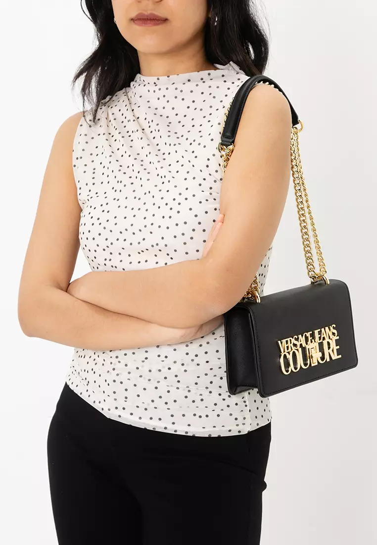 網上選購VERSACE JEANS COUTURE 商標鍊條肩背袋(tr) 2025 系列