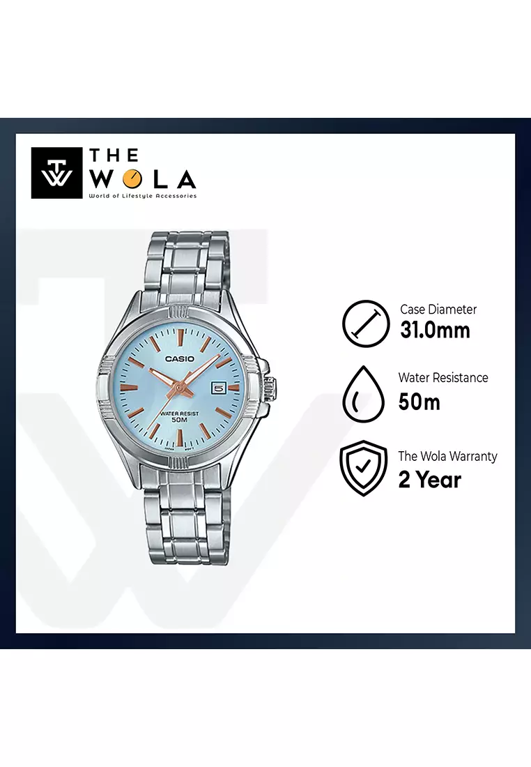 Women's Analog LTP-1308D-2A Stainless Steel Band Casual Watch