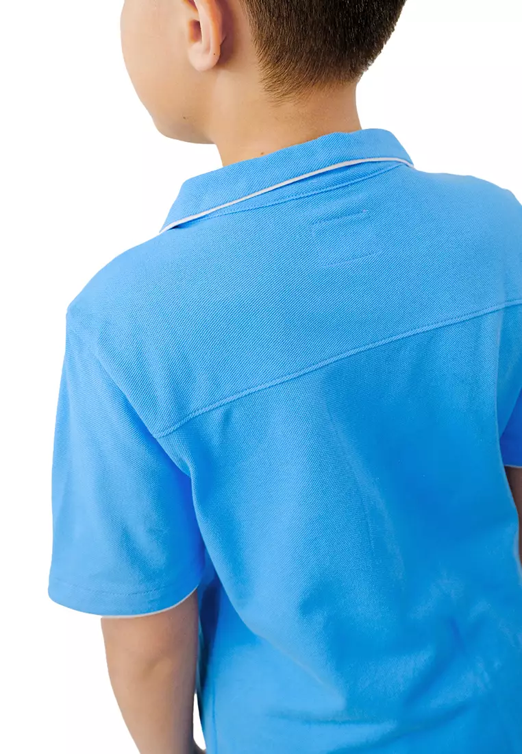 Boys Contrast Piping Polo Shirt