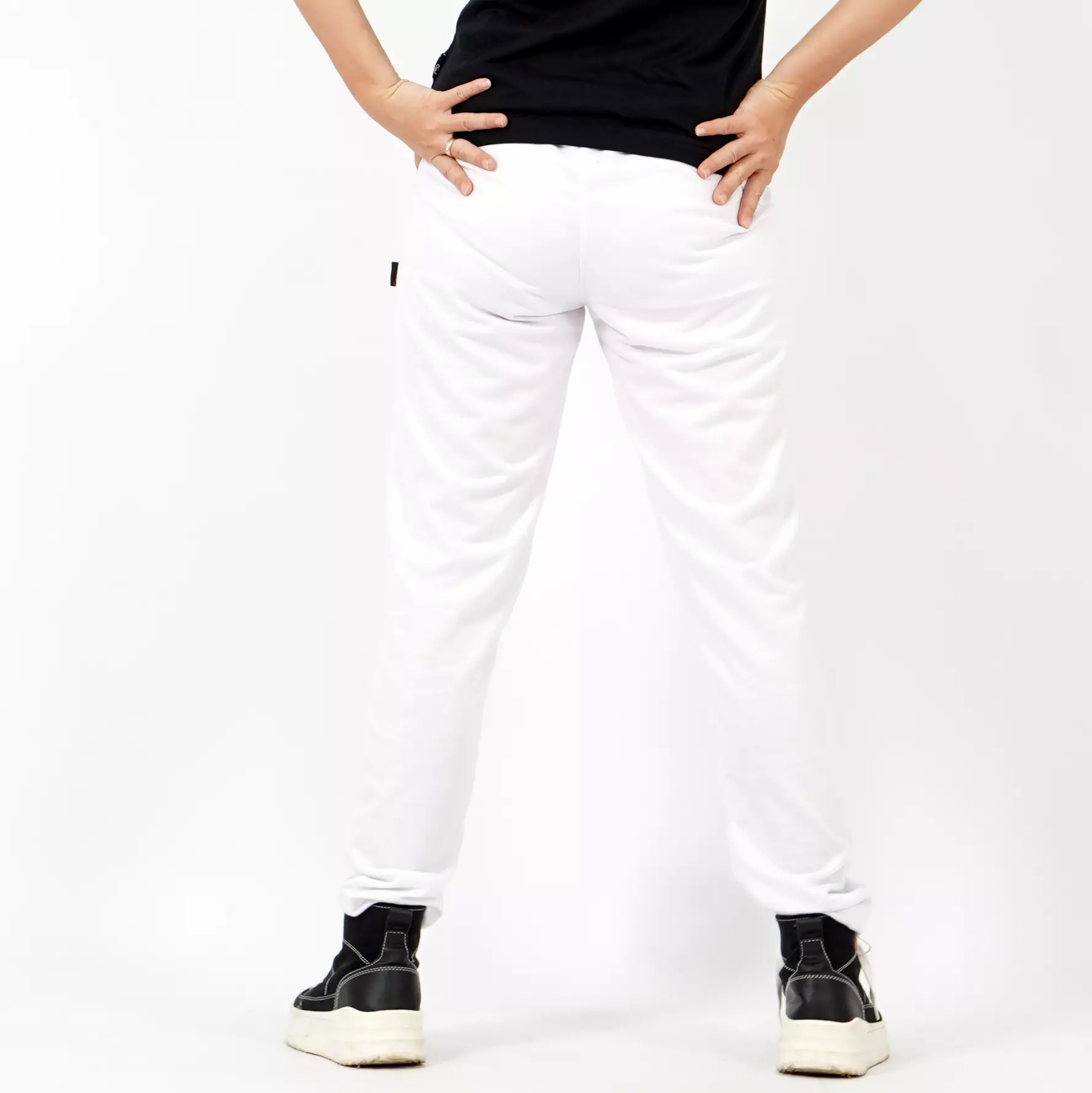  MICHAEL Celana Training Pants Pria Celana Panjang Putih Pria - PUTIH