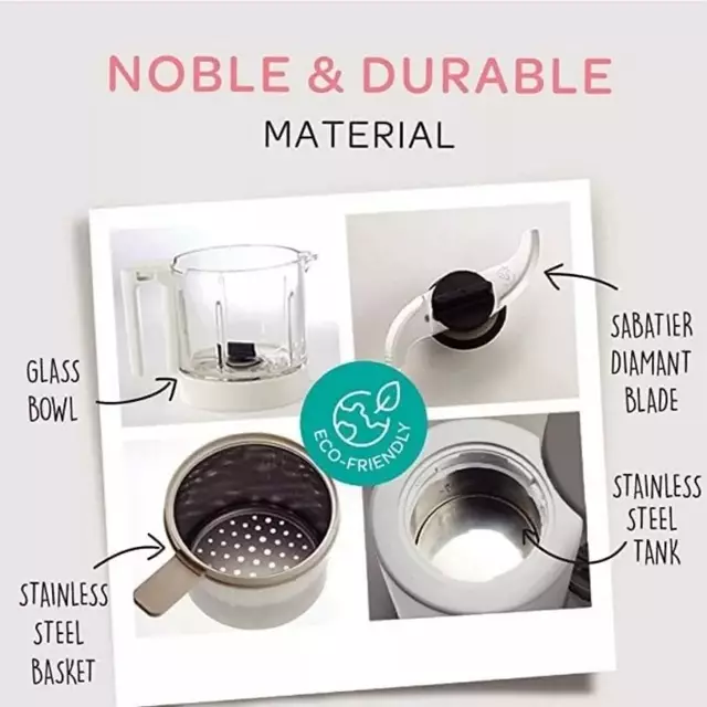 Beaba Babycook Neo Baby Food Maker Grey/White EU - Mesin Memasak MPASI & Makanan Bayi