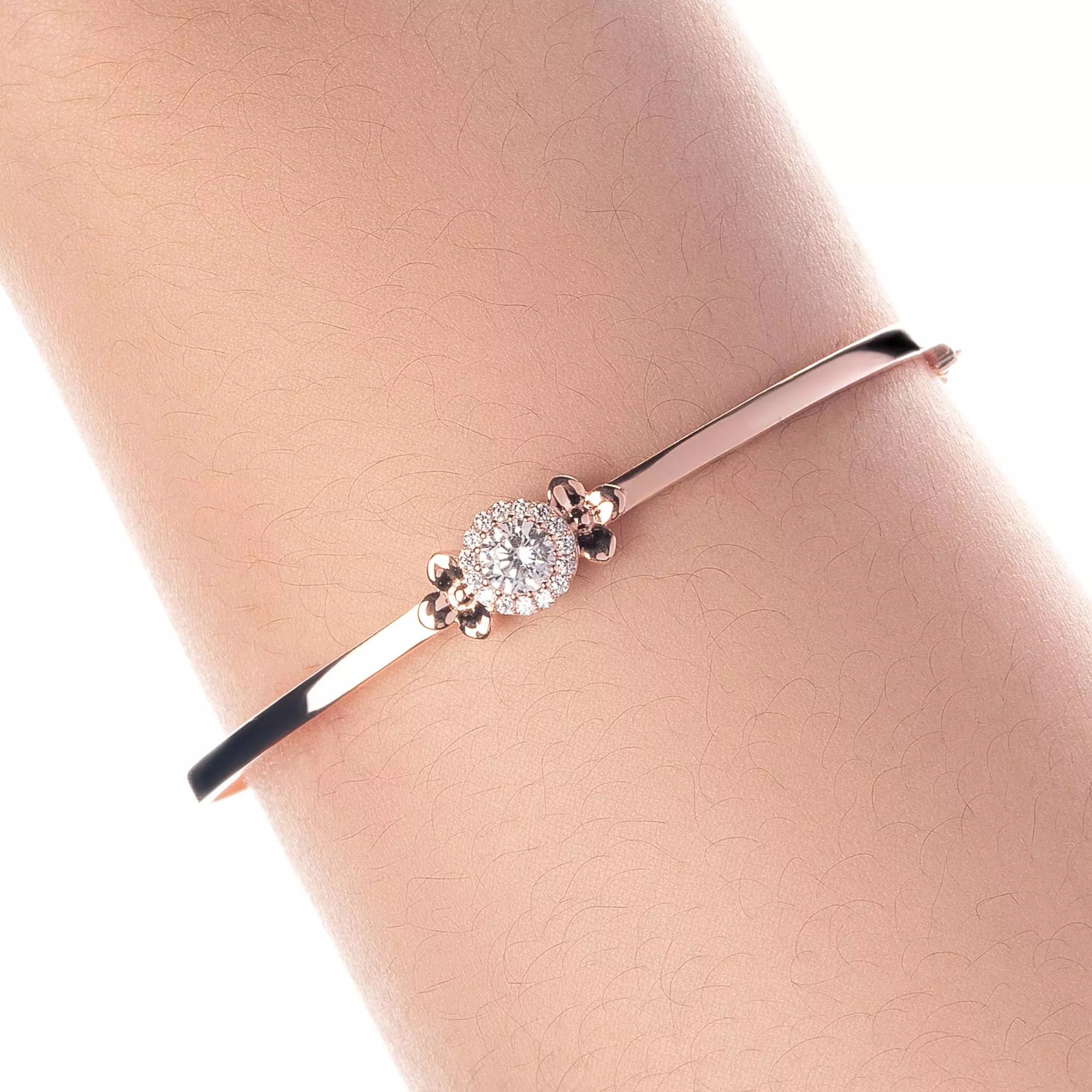 Gelang Emas 7k - Dawn Gold Bangle - With Love Collection - Cassandra Lee x Juene Jewelry