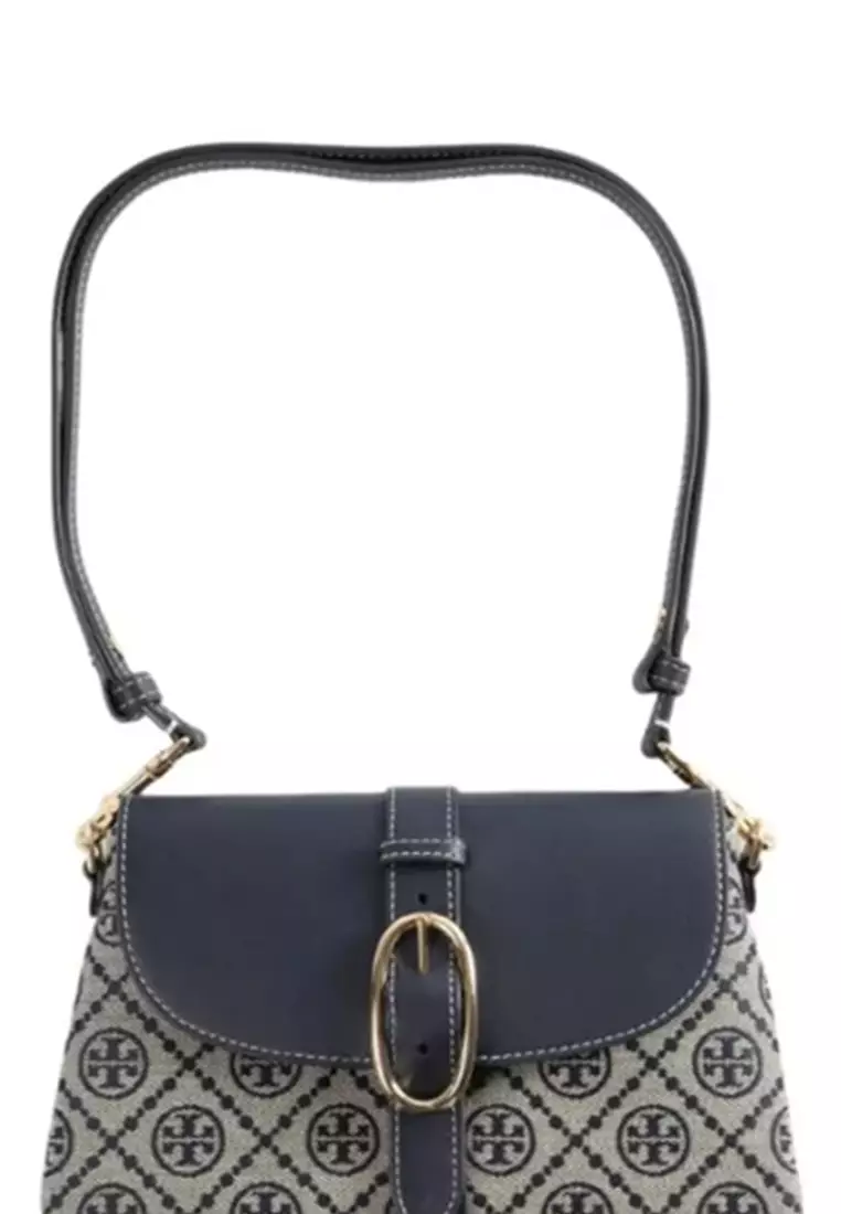 T Monogram Women's Shoulder Bag in Navy Color 178826