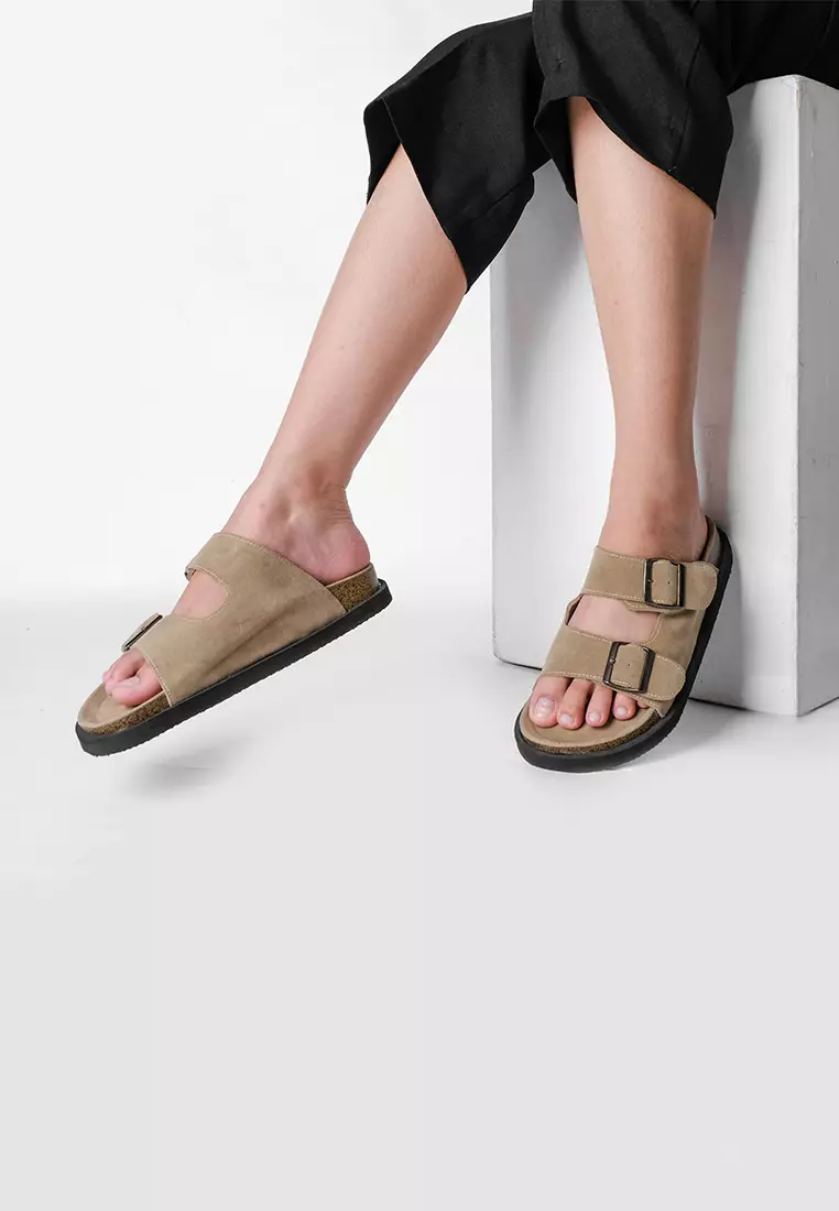 Pamole Sandal Wanita Kekinian Sendal Cewek - Magi Series Cream