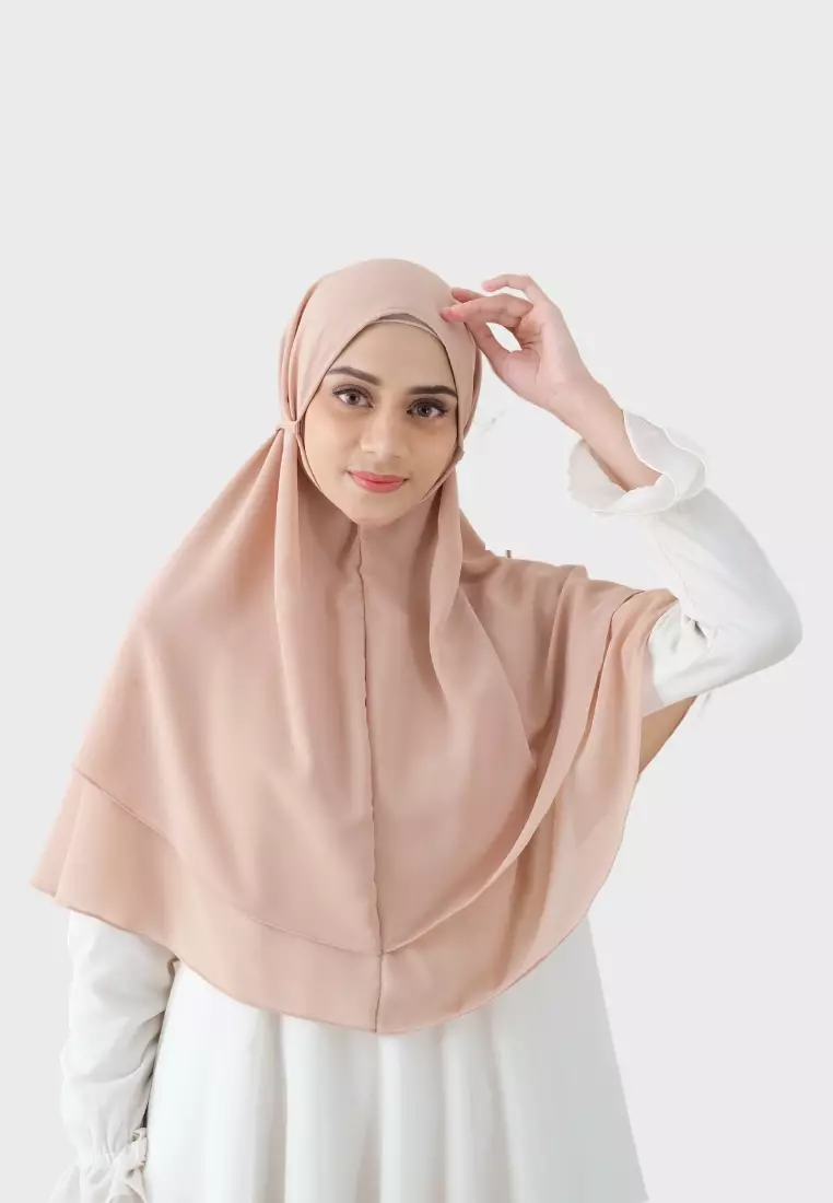 Bergo Alena Hijab Instant Seashell