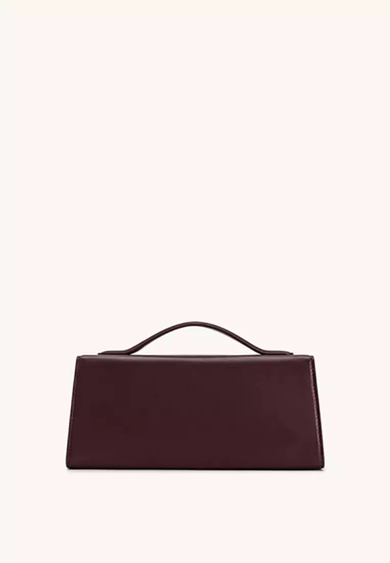 Lena Metal Rope Knot Top Handle Bag - Deep Claret