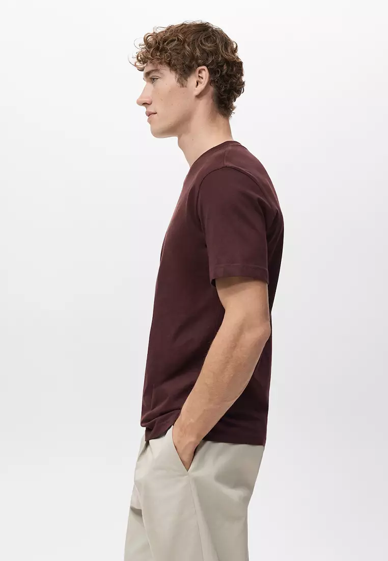 100% Cotton Slim-Fit V-Neck T-Shirt