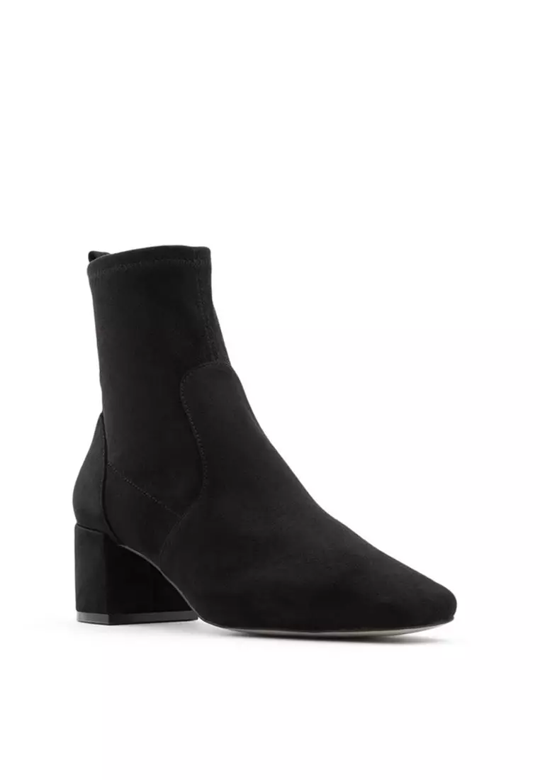 Aldo black suede booties sale