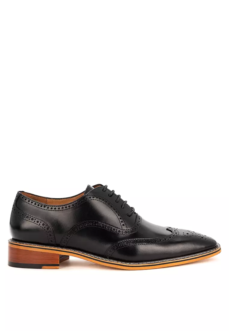 Brayden Black Wingtip Oxford Shoes