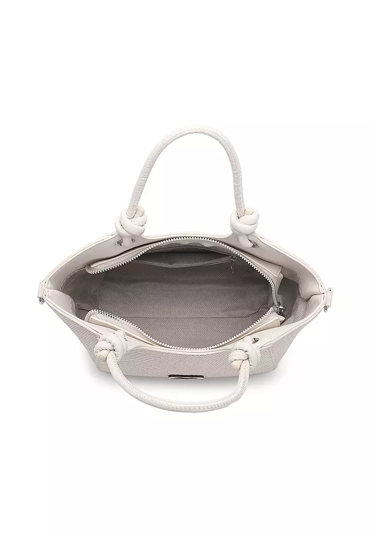 Women's Top Handle Bag / Sling Bag / Crossbody Bag / Shoulder Bag (Tas Tangan Wanita / Tas Selempang Wanita / Tas Bahu Wanita) - Putih