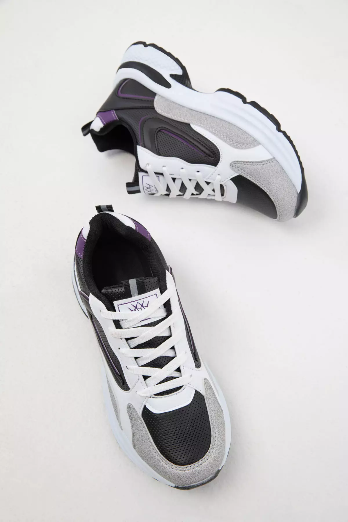 Ice-Black-Purple-C Women's Sneakers 18802