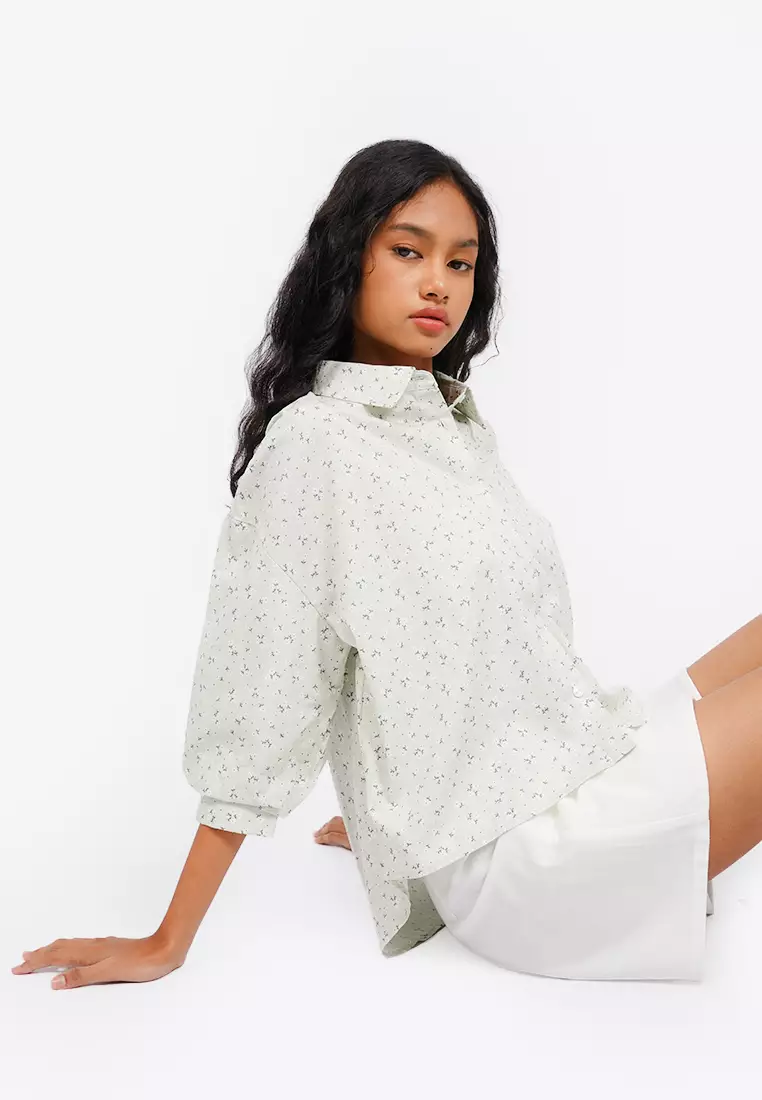 Printed Voluminous Blouse