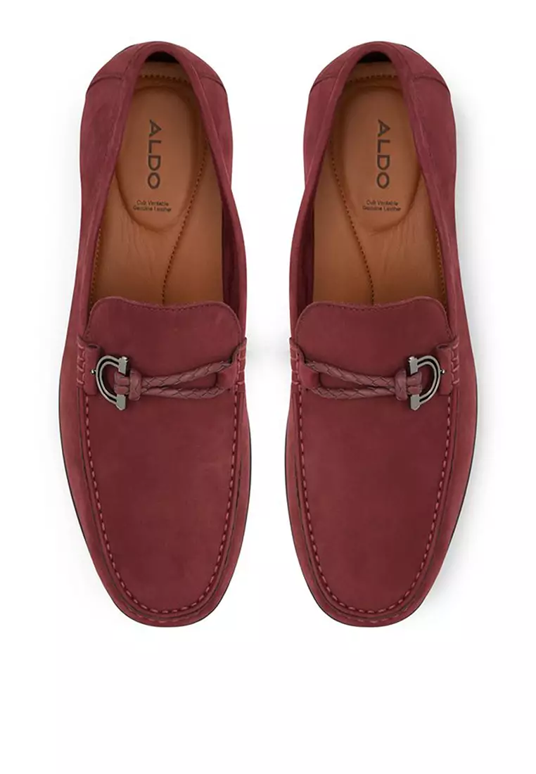 Aldo red loafers store