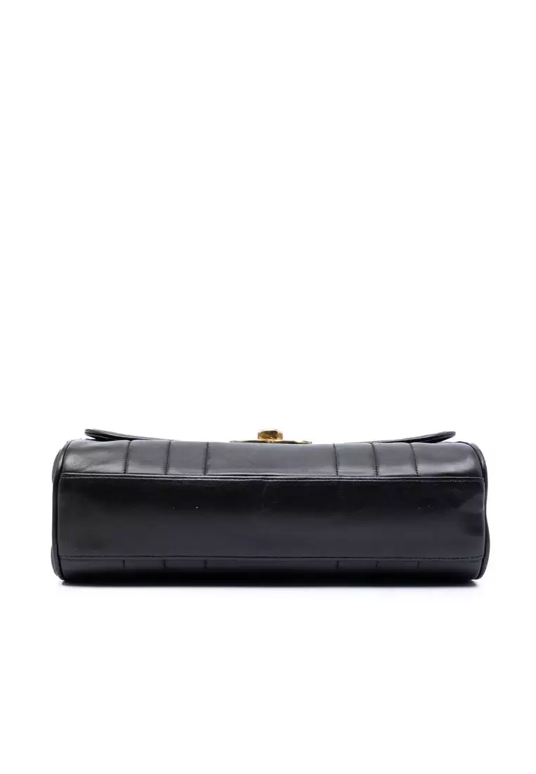 Pre-Loved Chanel Cc Vertical Quilt Lambskin Flap
