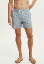 Navy Stripe Seersucker