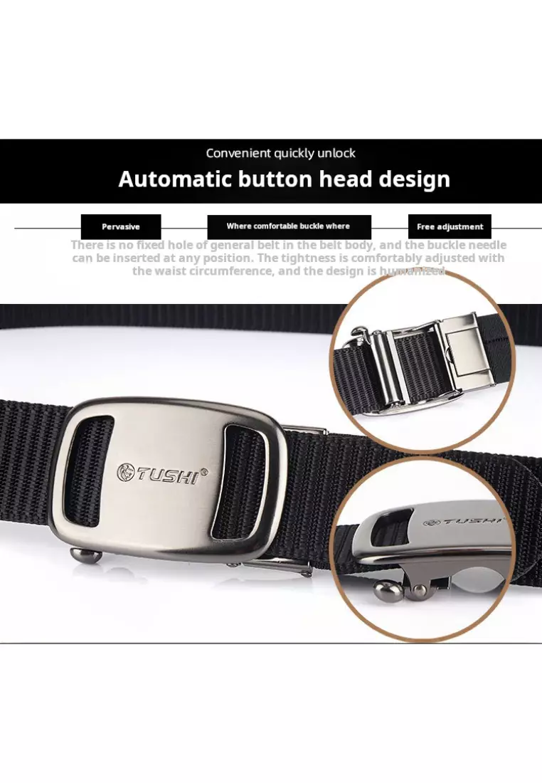 3.5CM Thickened Nylon Automatic Buckle Outdoor Belt