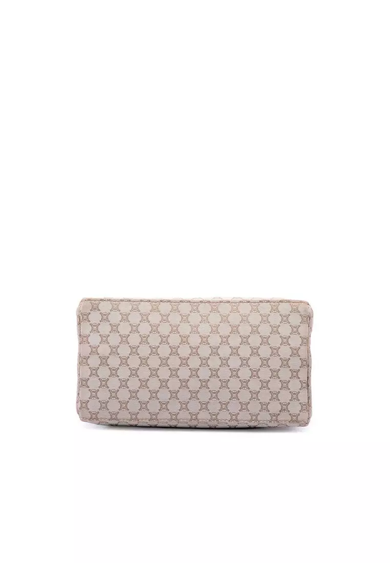 Pre-Loved Celine Macadam Canvas Kisslock Crossbody
