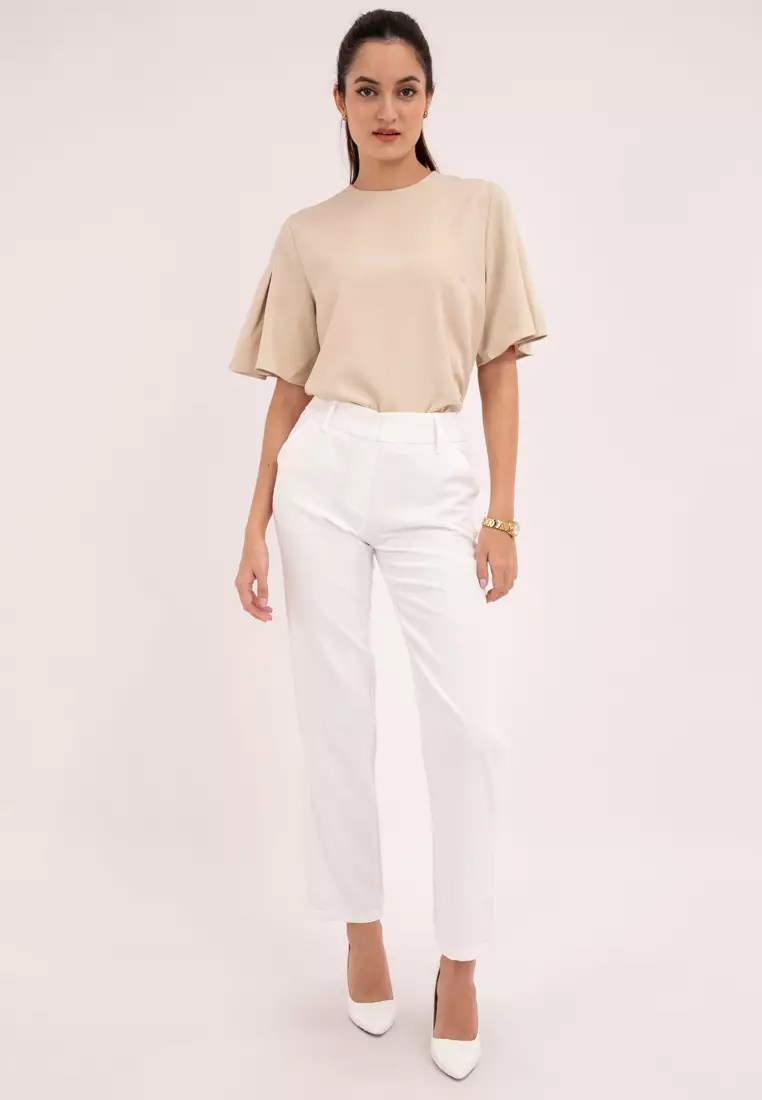 Danica Pleated Sleeves Blouse