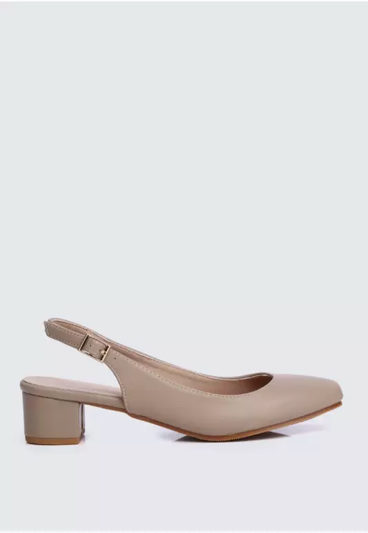 Palmer Comfy Heels In Taupe