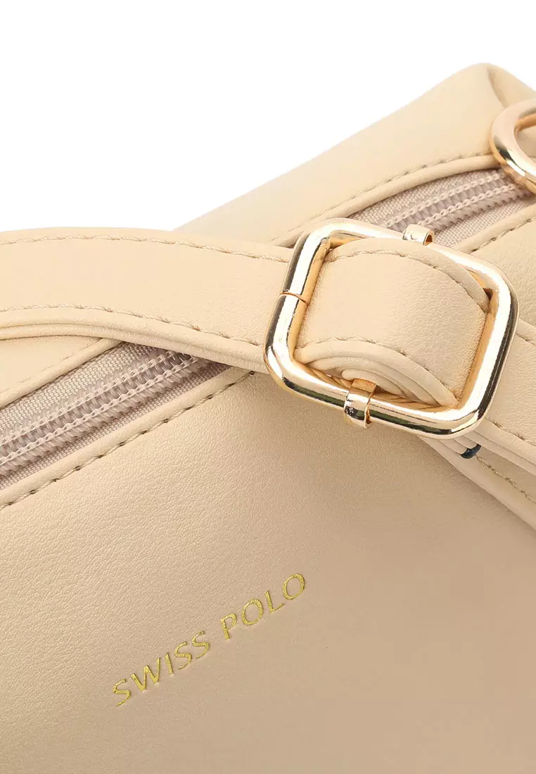 Women's Sling Bag / Crossbody Bag - Beige