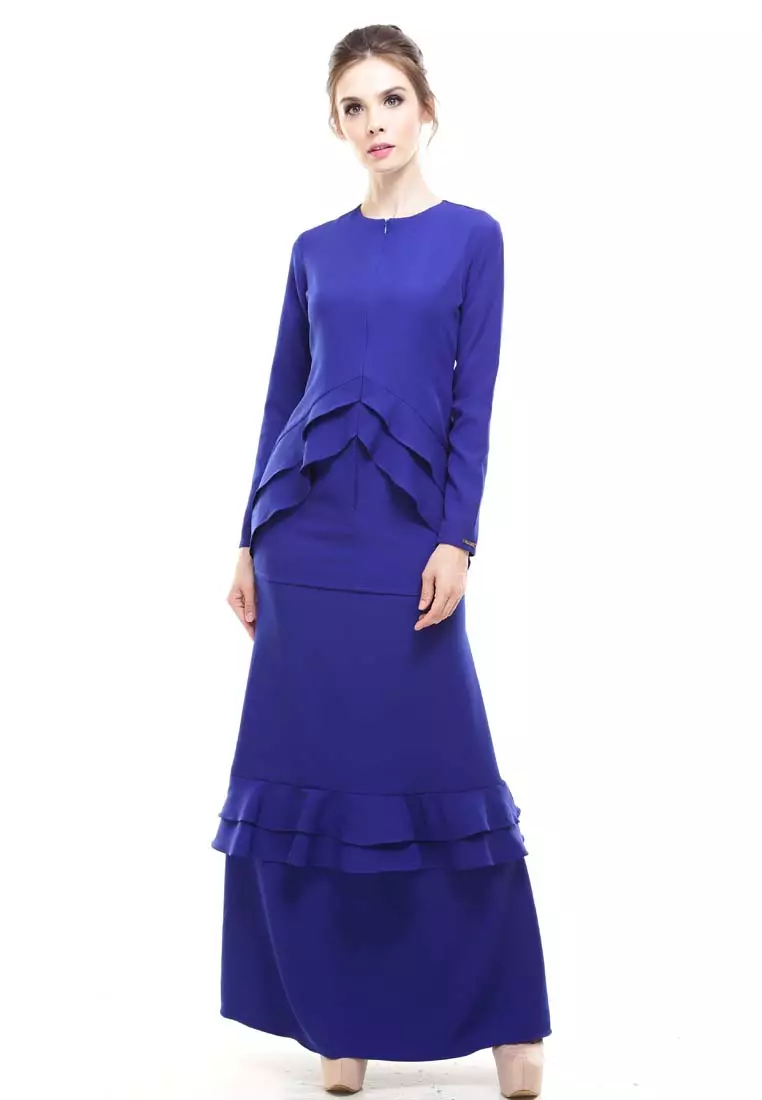 Vecona Kurung Modern in Royal Blue