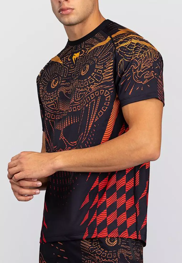 Venum Quetzal Fury Dry-Tech T-Shirt - Black/Fury Red/ Tangerine