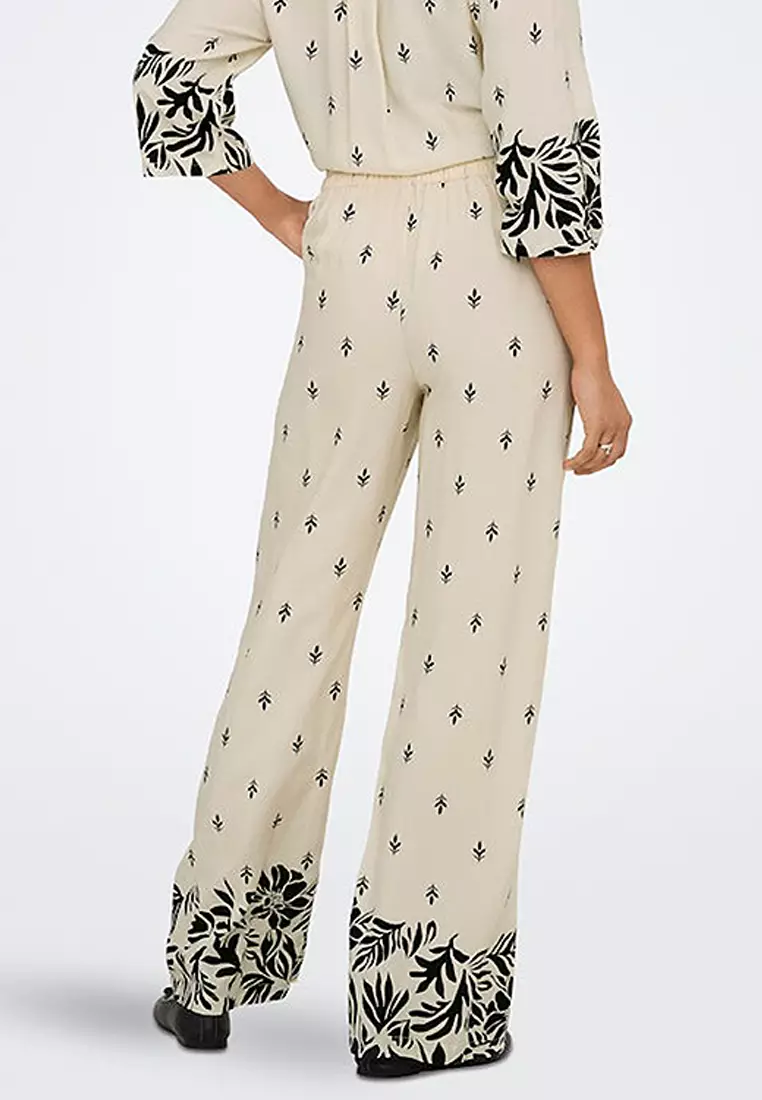 Printed Wide Pants