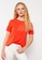 LC WAIKIKI orange Crew Neck Letter Printed Short Sleeve Cotton Women's T-Shirt 1511AAACED8E77GS_1