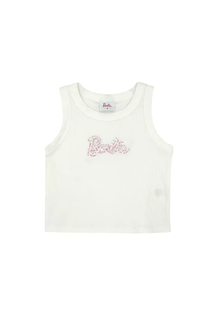 White barbie crop top discount