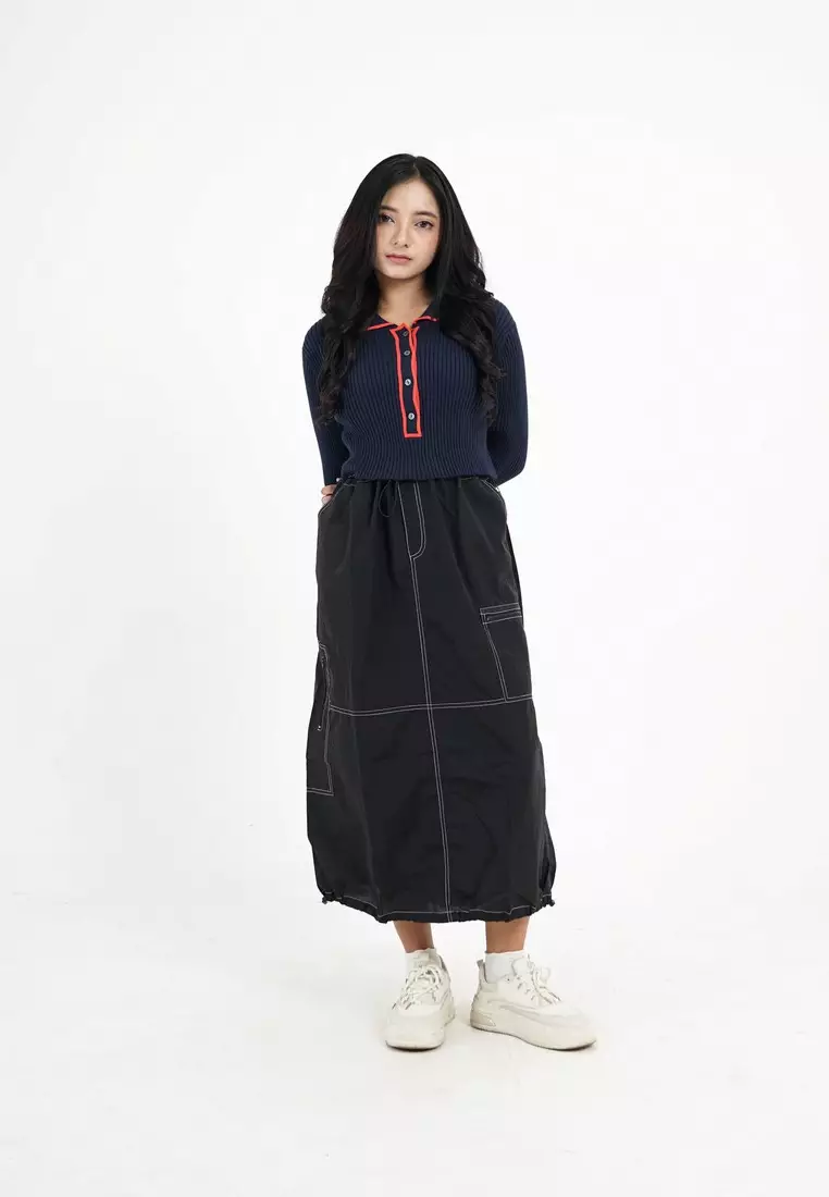 Greenlight Women's Crop Knitwear Long Sleeve Cotton Elastane Yumiko 021124