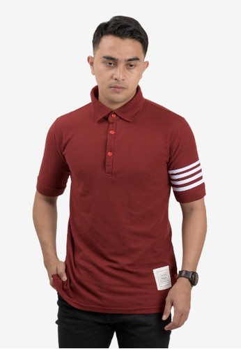 Firsthand Firsthand Darwin Polo Shirt Maroon F8204AA39ACC1DGS_1