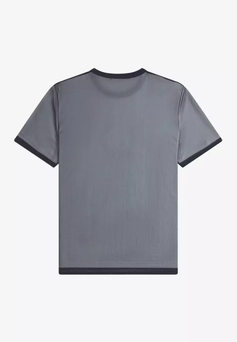 Fred Perry G1170 Mesh Overlay T-Shirt (Navy)
