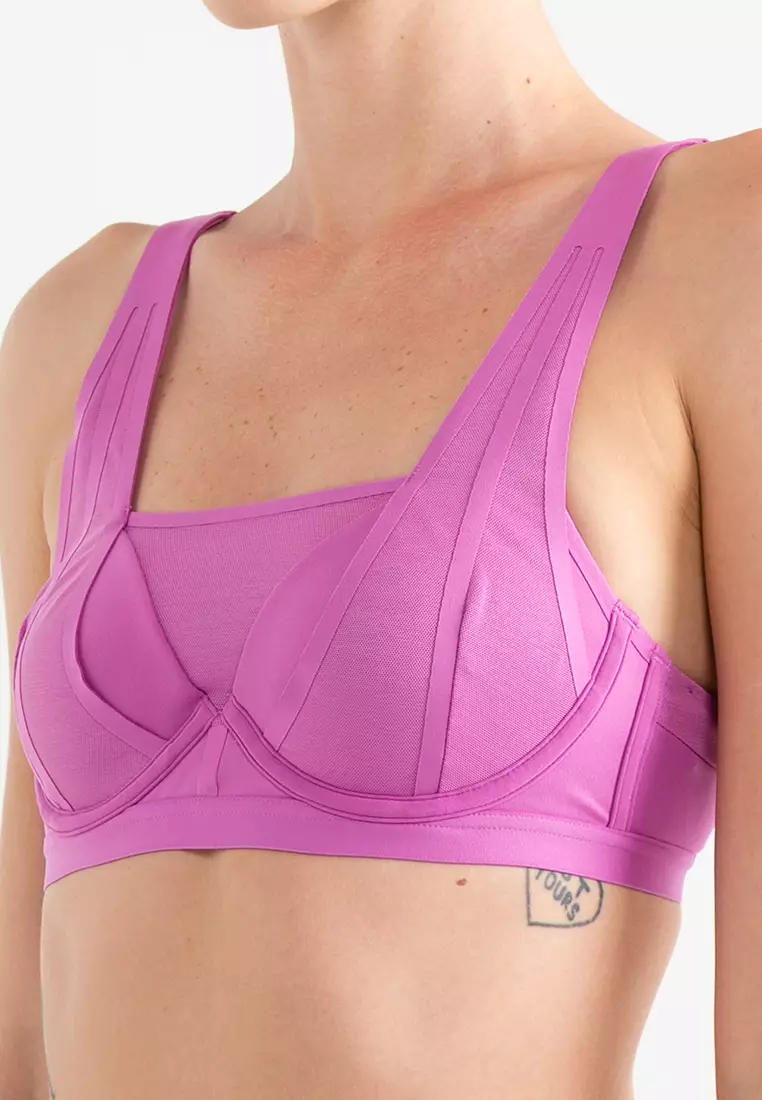 adidas TLRD Impact Luxe Training High-Support Bra - Purple